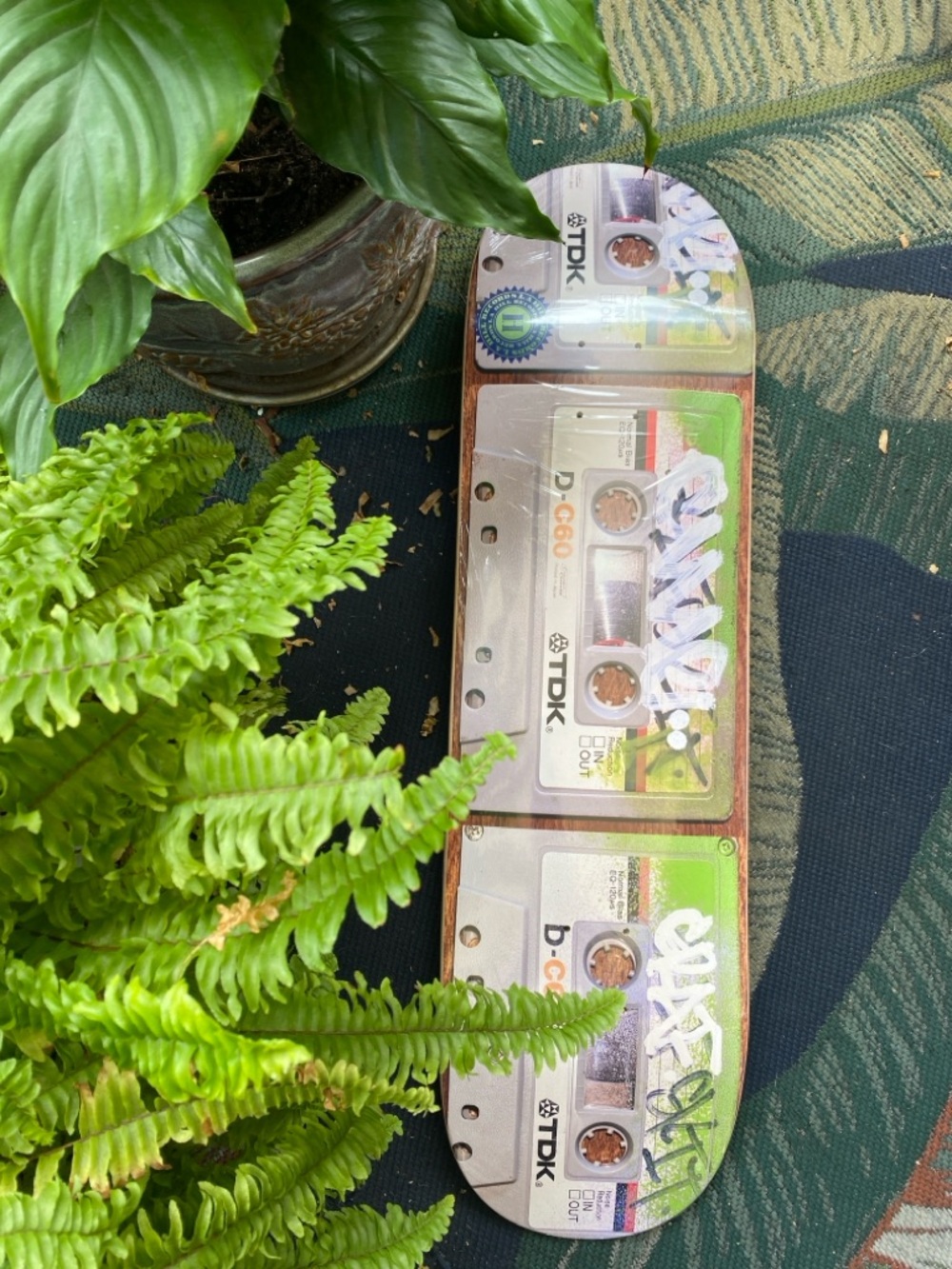 SIME ONE x DJ ROB ONE x Graffiti skitt 2 cassette skateboard deck new